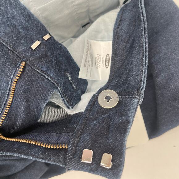 OLD NAVY Trouser Jeans SZ 2 Regular NWT Dark Wash Denim Stretch Business Casual - Picture 7 of 13